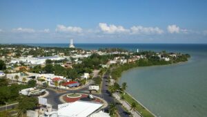 Vista aerea de Chetumal Quintana Roo