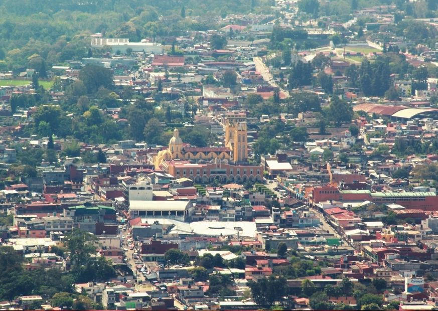 Vista panoramica desde arriba de Xiotepec Puebla